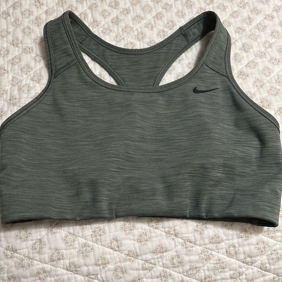 Nike Gray Sports Bra with Racerback Design - Picture 1 of 2